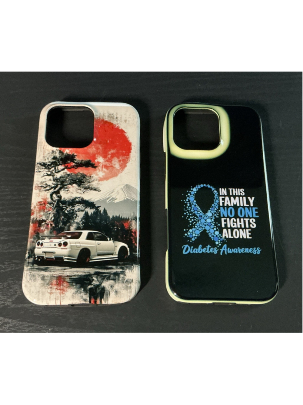 iPhone 16 Pro Max Cases Lot Of 2 Skyline R34 GTR, Diabetes Awareness..New…